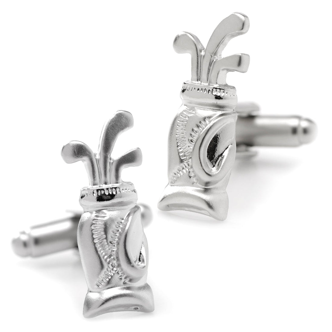 Plated Golf Bag Cufflinks by Cufflinks.com