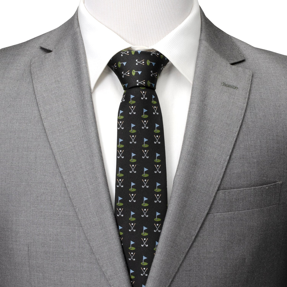 Golf Course Black Silk Men&