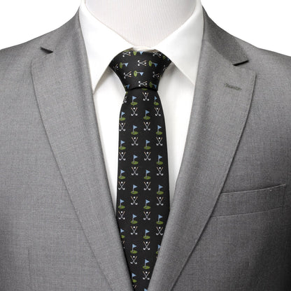 Golf Course Black Silk Men&