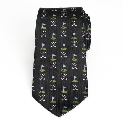 Golf Course Black Silk Men&