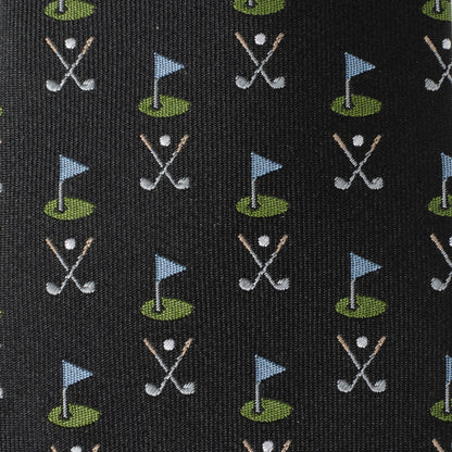 Golf Course Black Silk Men&