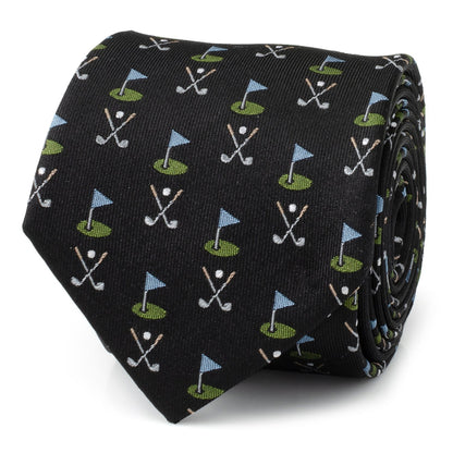 Golf Course Black Silk Men&