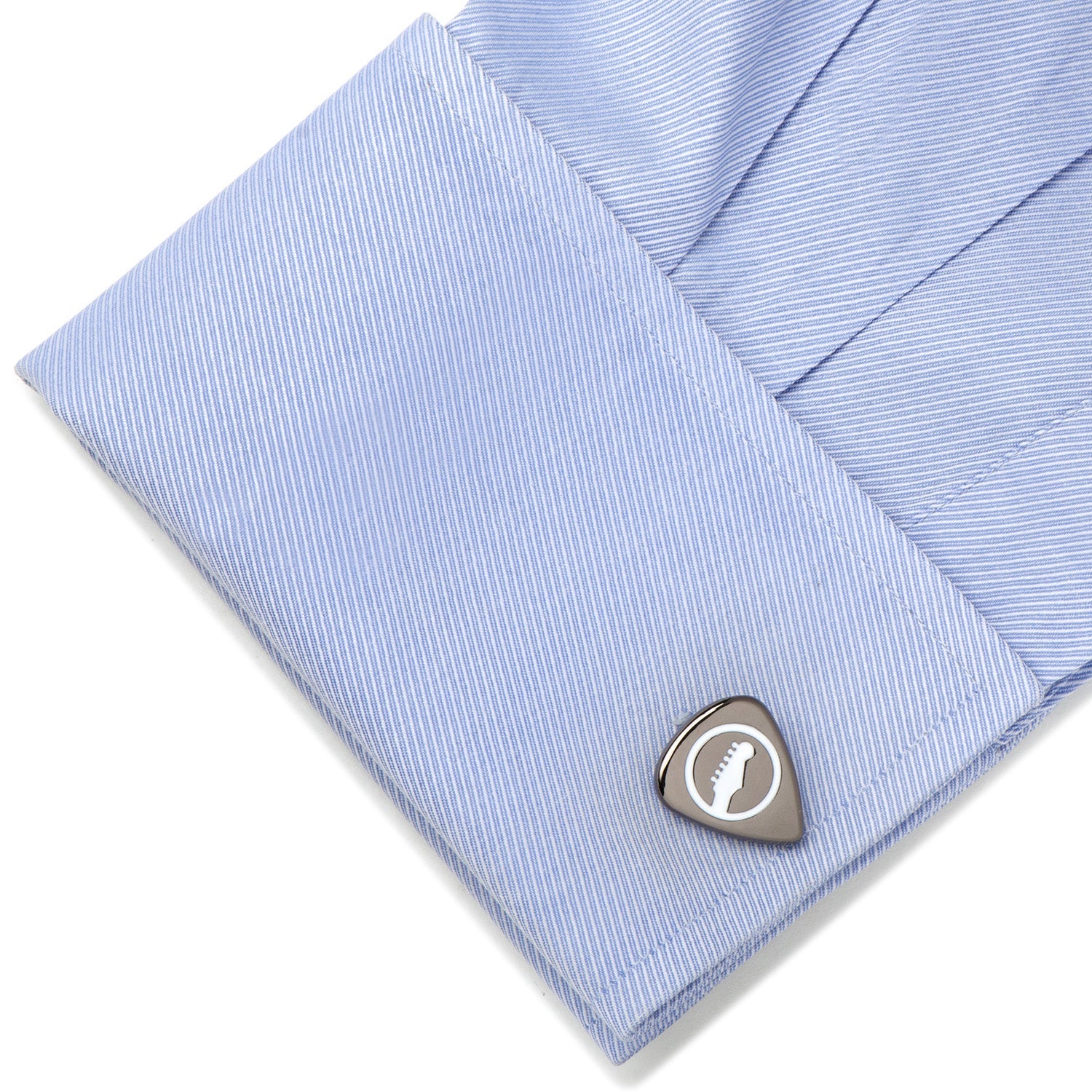 Black Guitar Pick Cufflinks by Cufflinks.com
