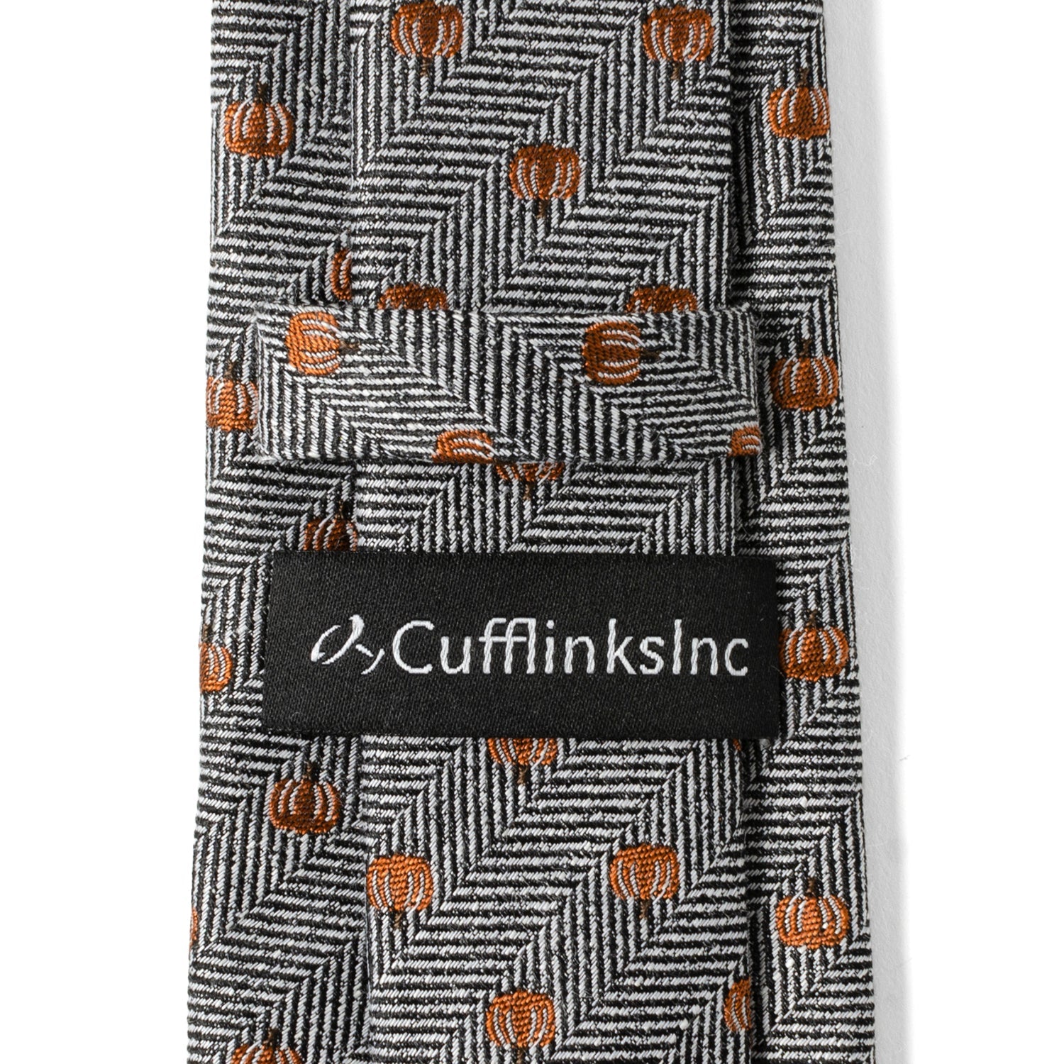 Holiday Pumpkin Herringbone Tie by Cufflinks.com