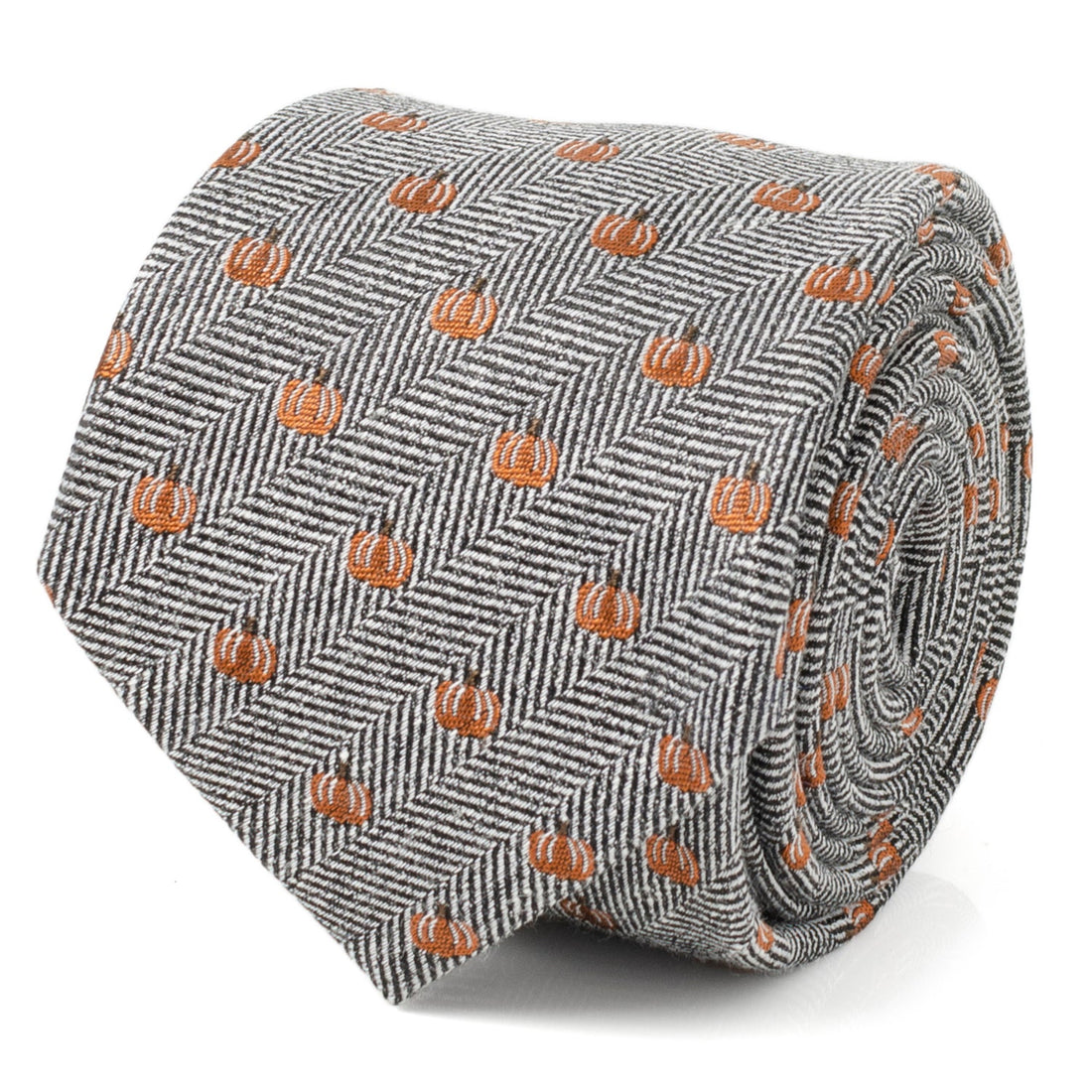 Holiday Pumpkin Herringbone Tie by Cufflinks.com