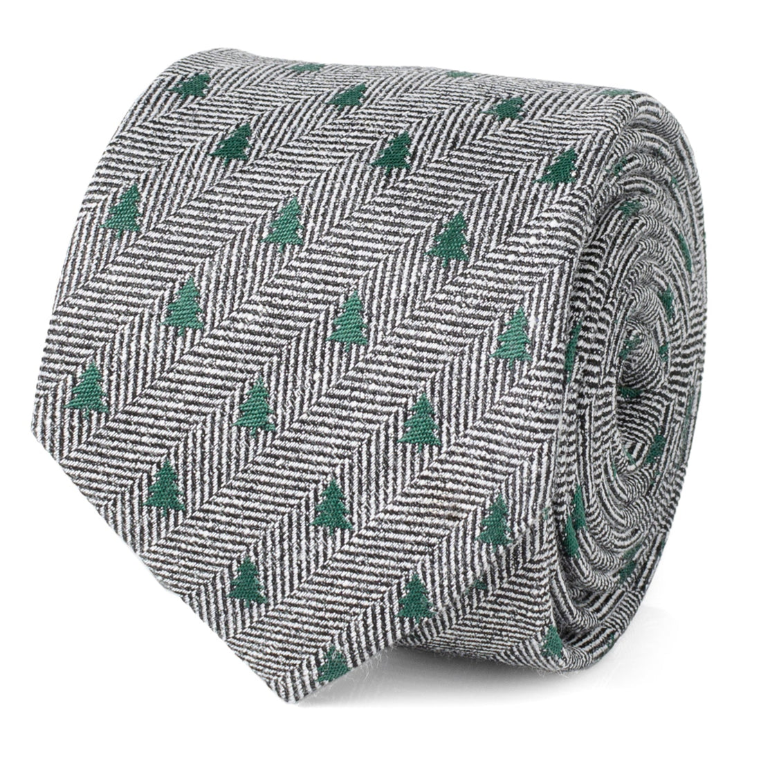 Holiday Tree Herringbone Tie by Cufflinks.com