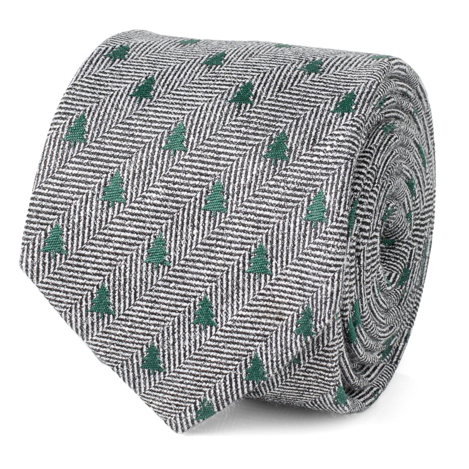 Holiday Tree Herringbone Tie by Cufflinks.com