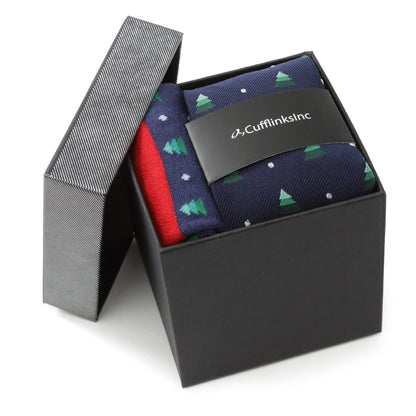 Holiday Tree Tie and Sock Gift Set by Cufflinks.com