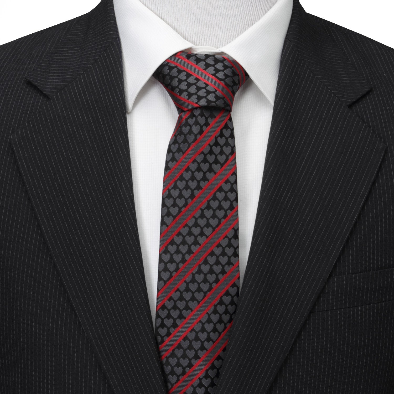 Black Heart Striped Men&