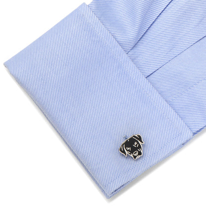 Black Labrador Cufflinks by Cufflinks.com