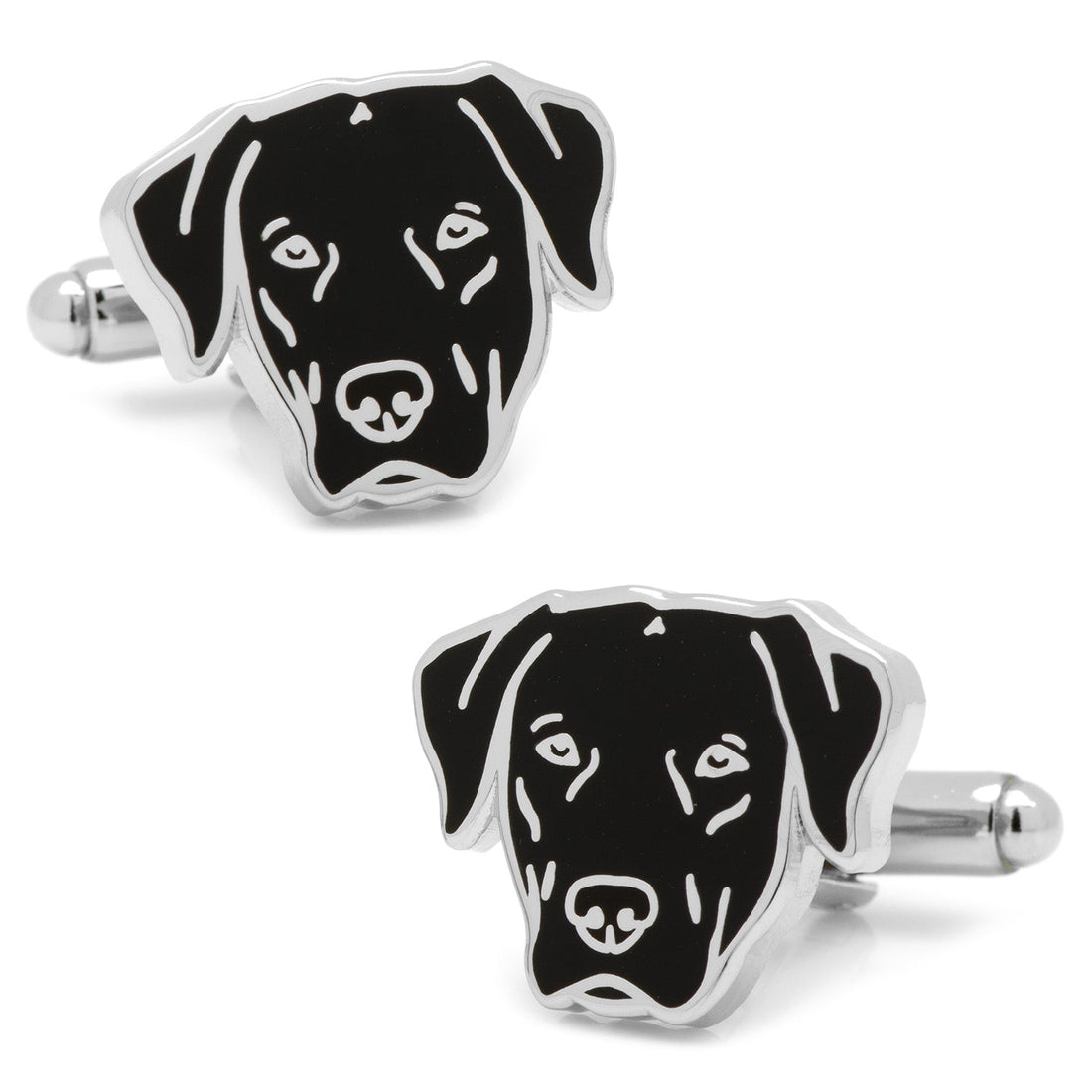 Black Labrador Cufflinks by Cufflinks.com