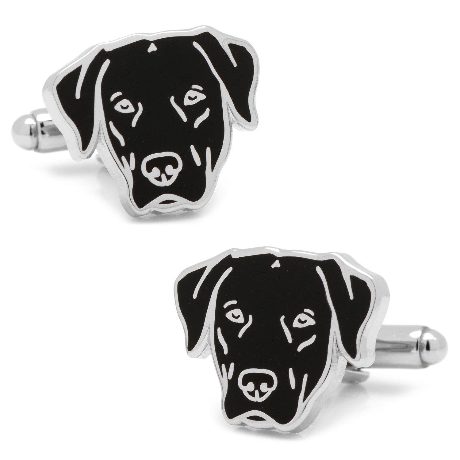 Black Labrador Cufflinks by Cufflinks.com
