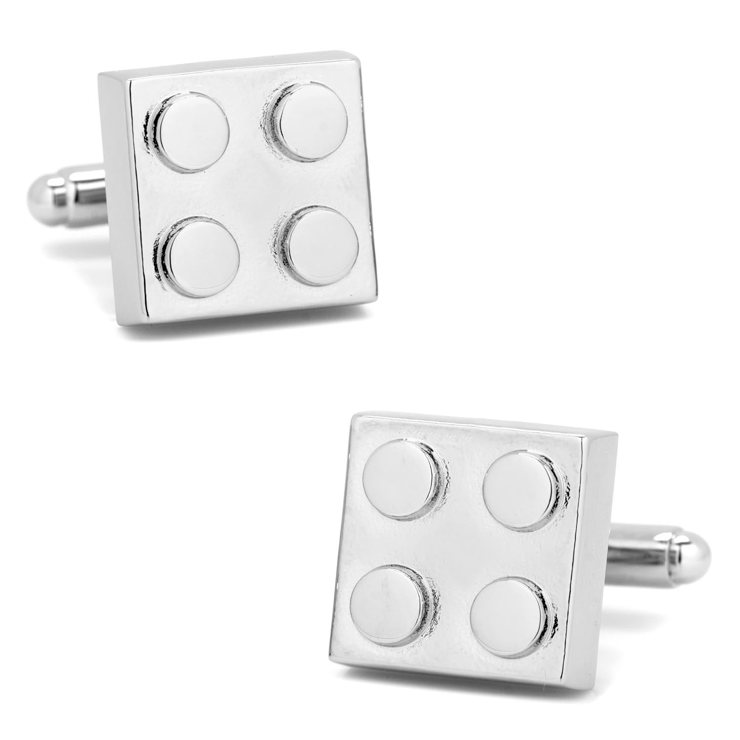 Silver Building Block Cufflinks by Cufflinks.com
