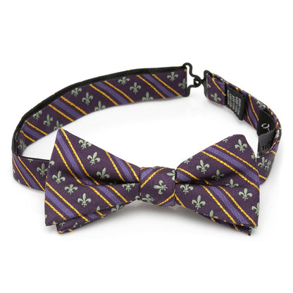 Mardi Gras Stripe Bow Tie by Cufflinks.com