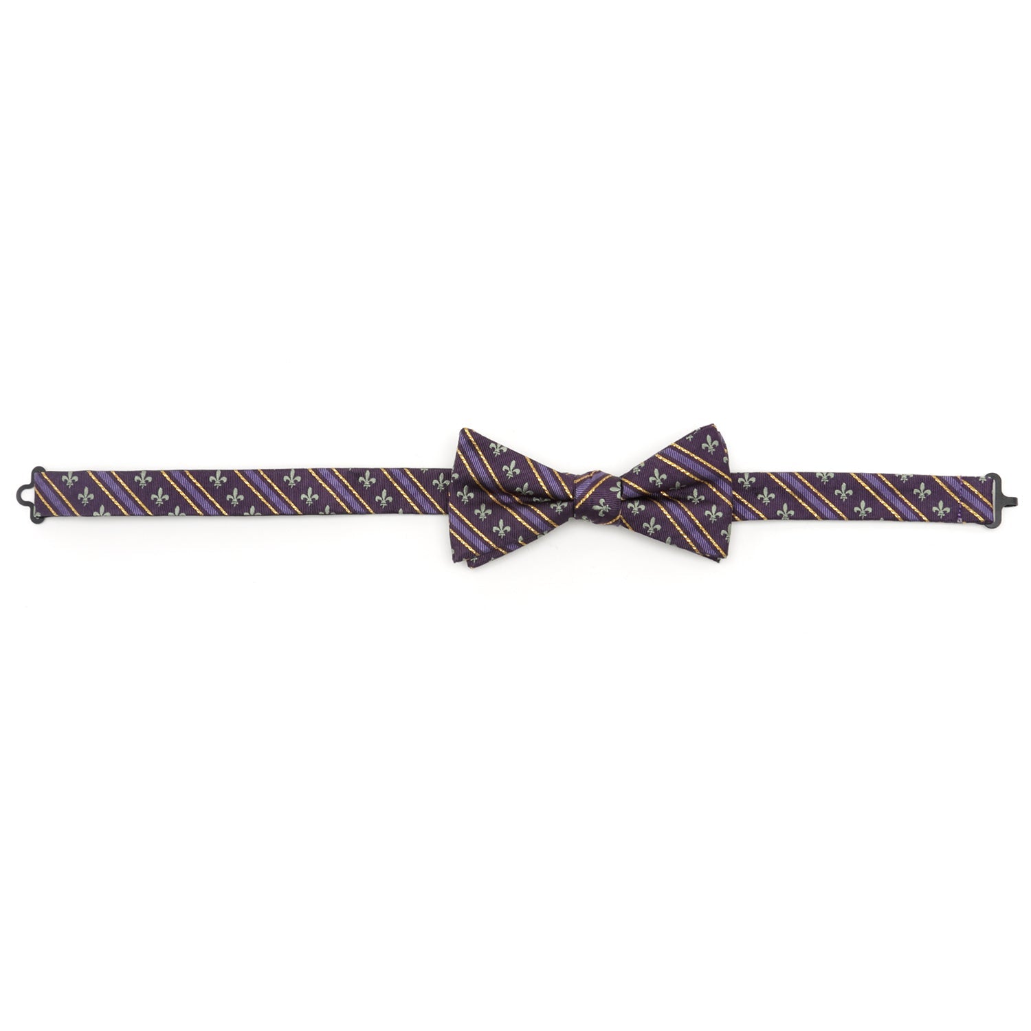 Mardi Gras Stripe Bow Tie by Cufflinks.com