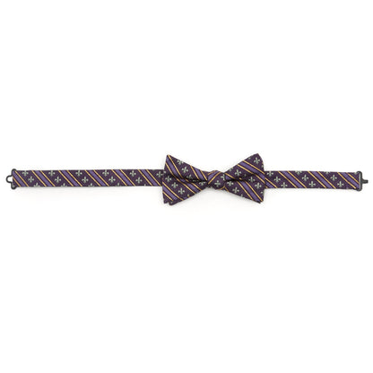 Mardi Gras Stripe Bow Tie by Cufflinks.com