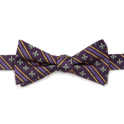 Mardi Gras Stripe Bow Tie by Cufflinks.com