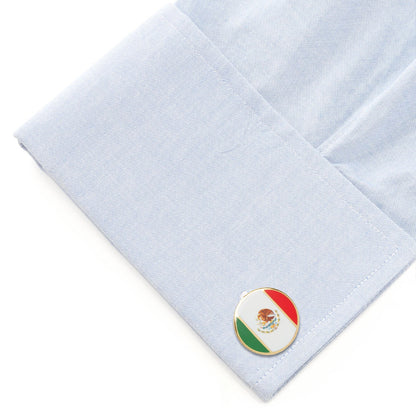 Mexico Flag Cufflinks by Cufflinks.com