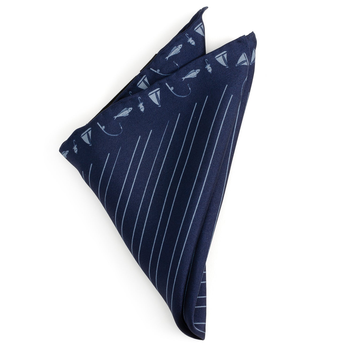 Nautical Blue Pocket Square by Cufflinks.com
