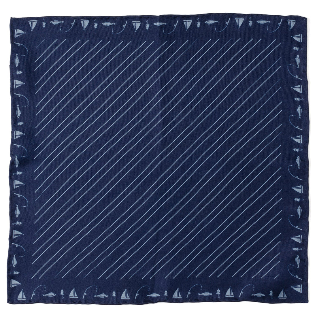 Nautical Blue Pocket Square by Cufflinks.com