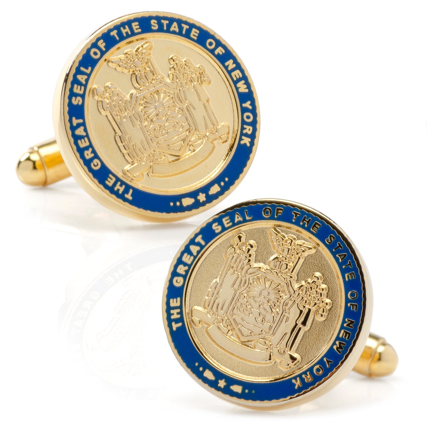 New York State Seal Cufflinks by Cufflinks.com