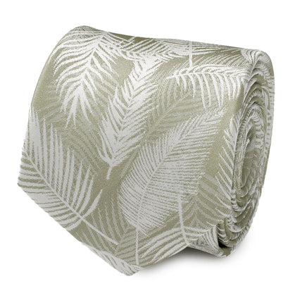 Palm Leaf Light Sage Tie by Cufflinks.com