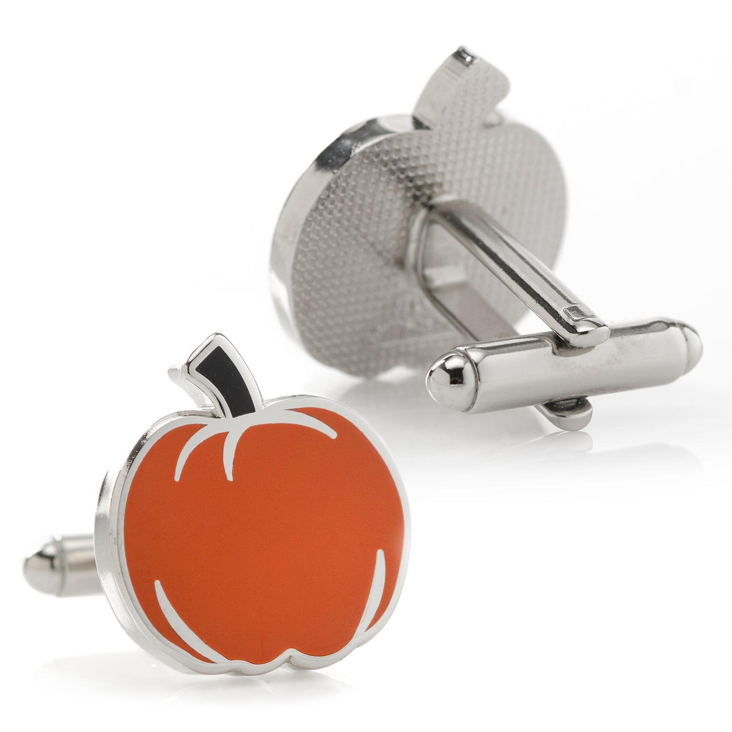 Pumpkin Enamel Cufflinks by Cufflinks.com