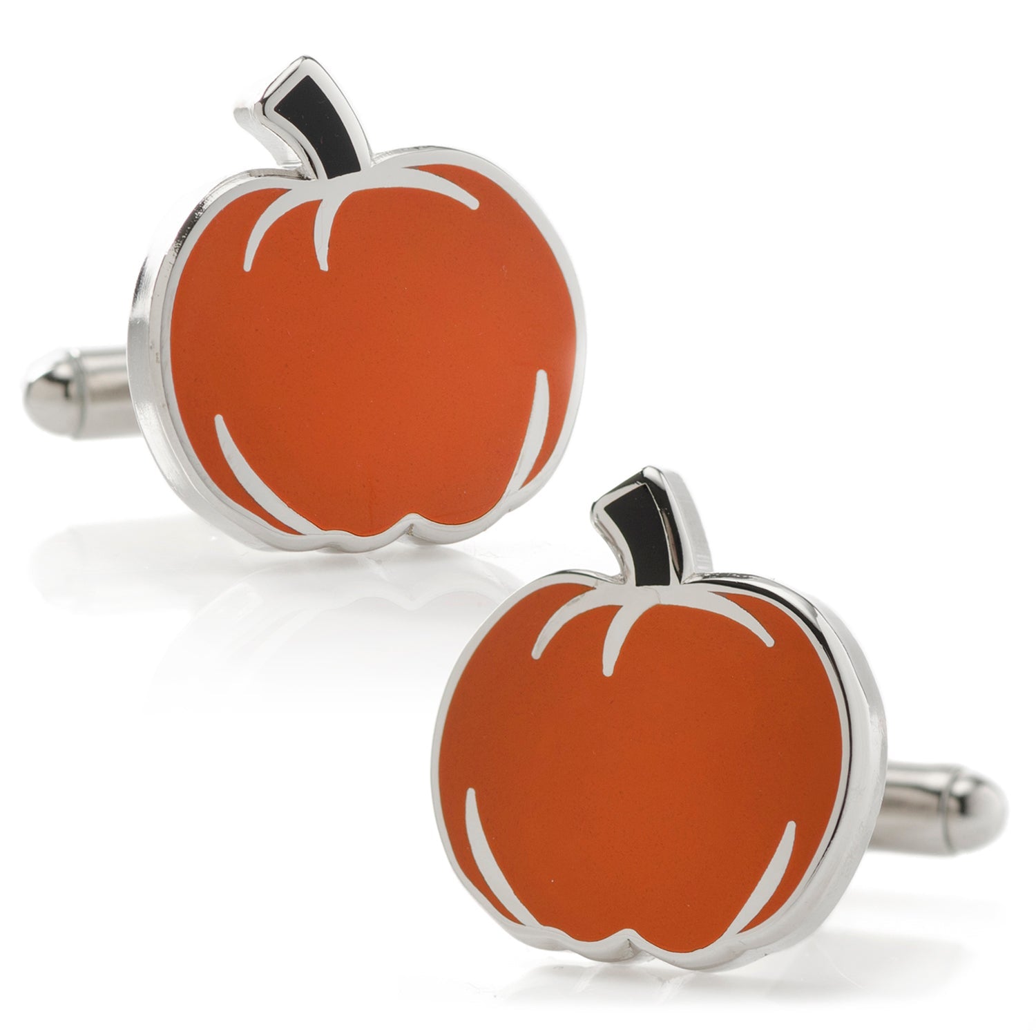 Pumpkin Enamel Cufflinks by Cufflinks.com