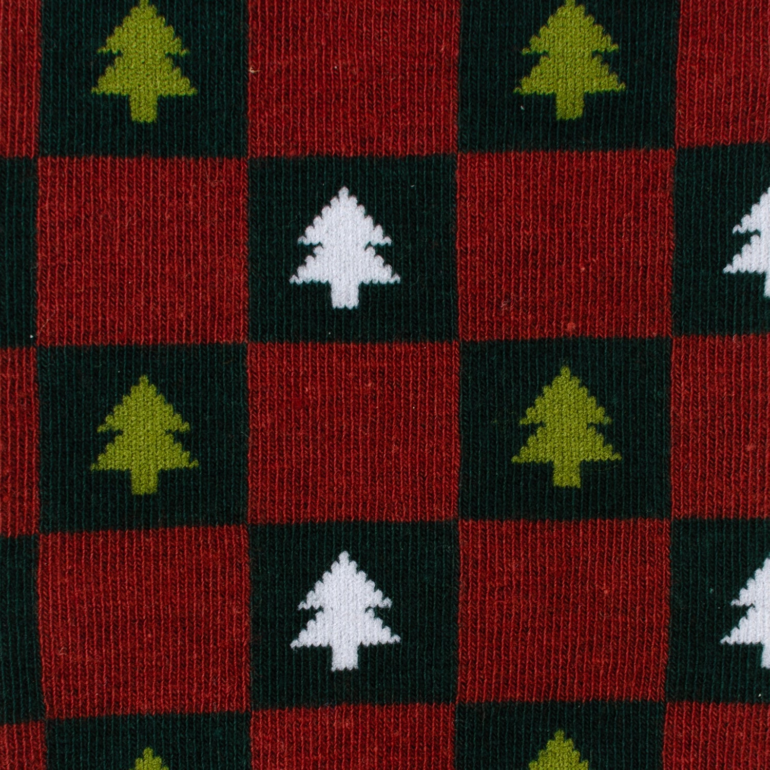 Christmas Tree Red Green Checkered Men&