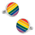 Rainbow Stripe Cufflinks by Cufflinks.com