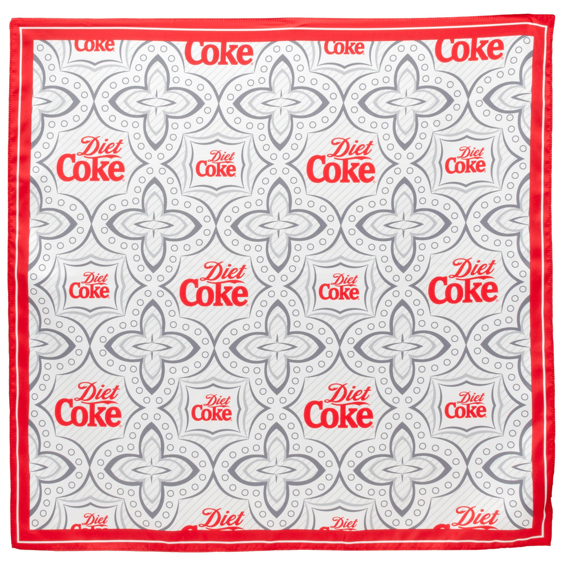 Diet Coke Satin Grey Scarf by Cufflinks.com