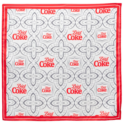 Diet Coke Satin Grey Scarf by Cufflinks.com