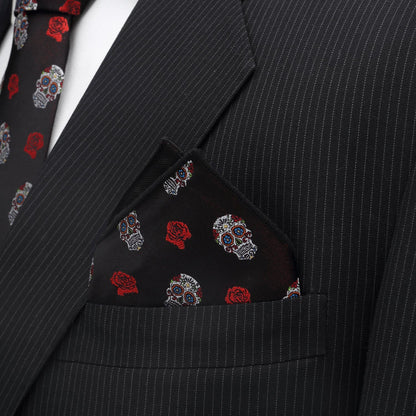 Sugar Skull Pocket Square by Cufflinks.com