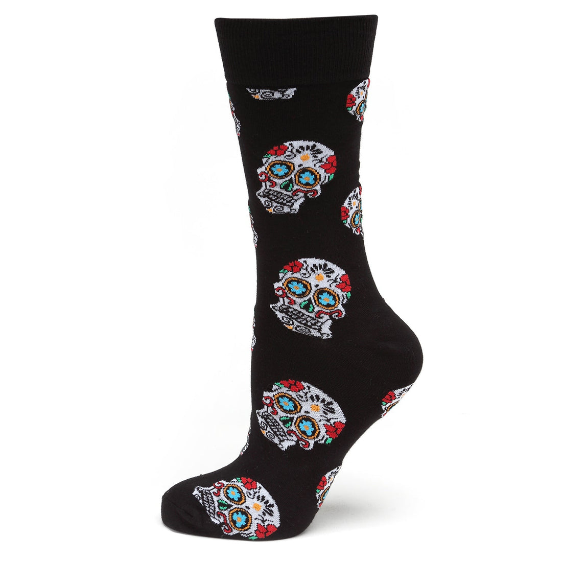 Sugar Skull Black Socks by Cufflinks.com