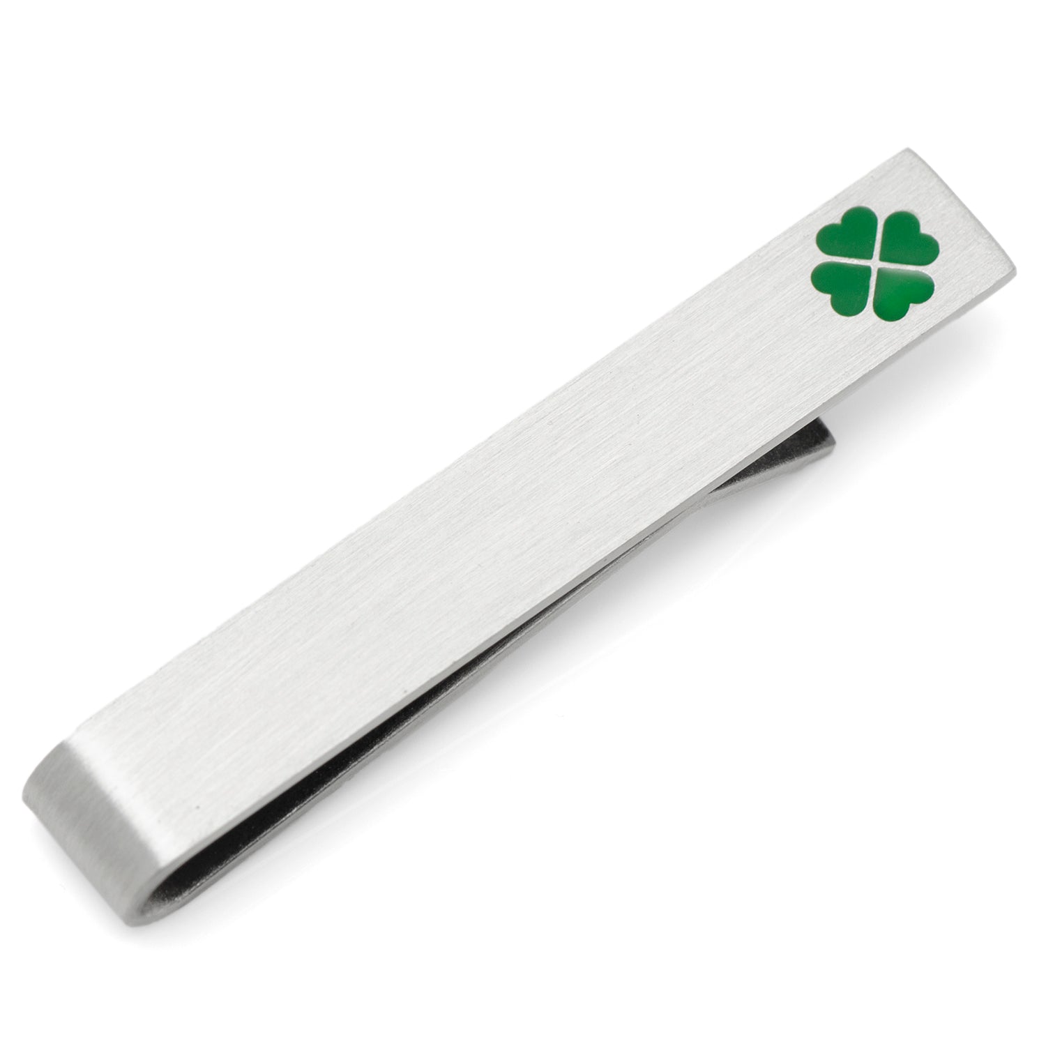 Shamrock Hidden Message Tie Bar by Cufflinks.com