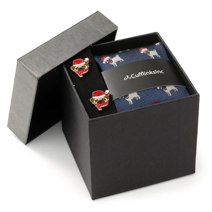Santa Pug Gift Set by Cufflinks.com