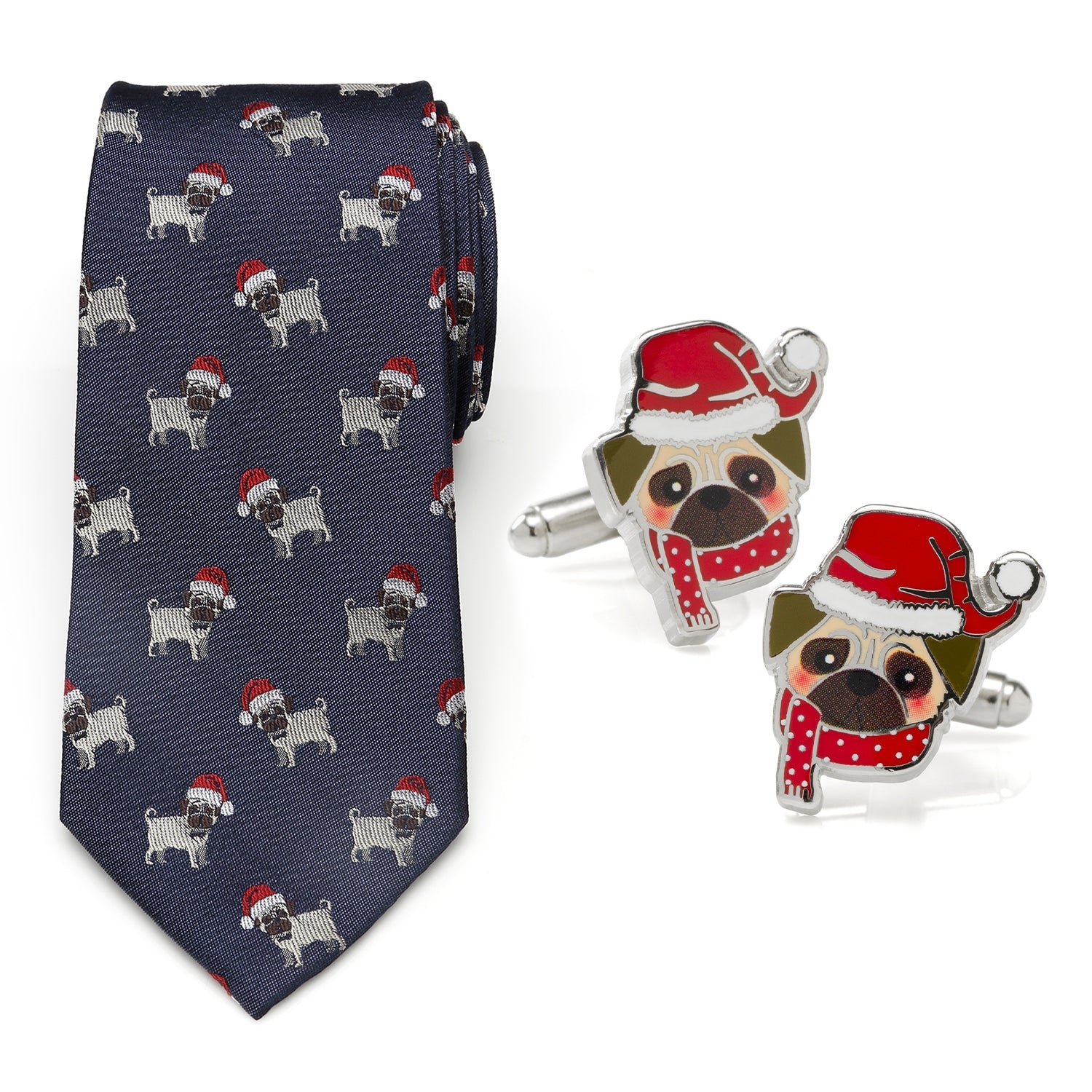 Santa Pug Gift Set by Cufflinks.com