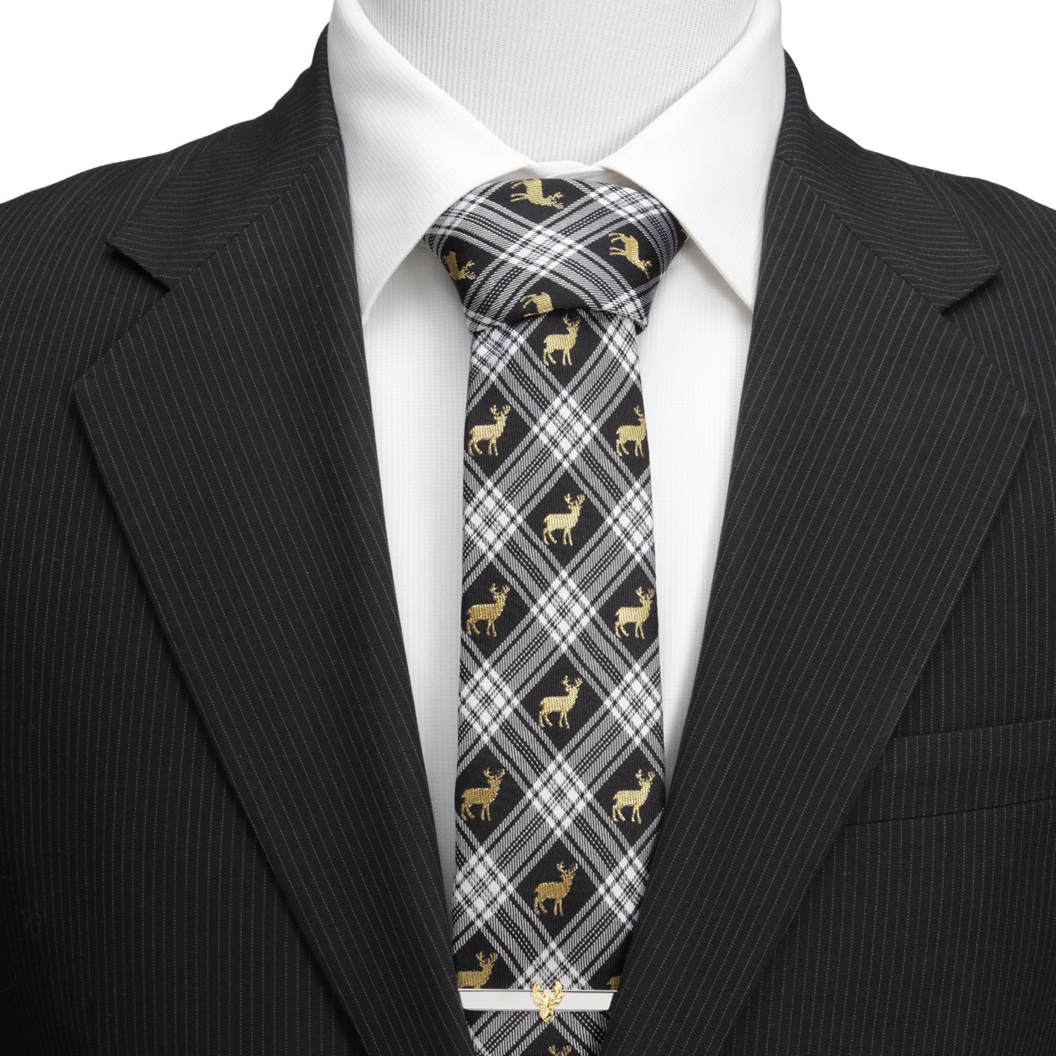 Black Plaid Stag Men&