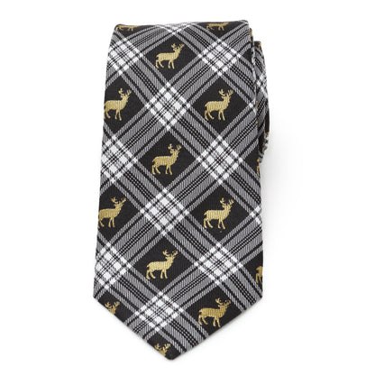 Black Plaid Stag Men&
