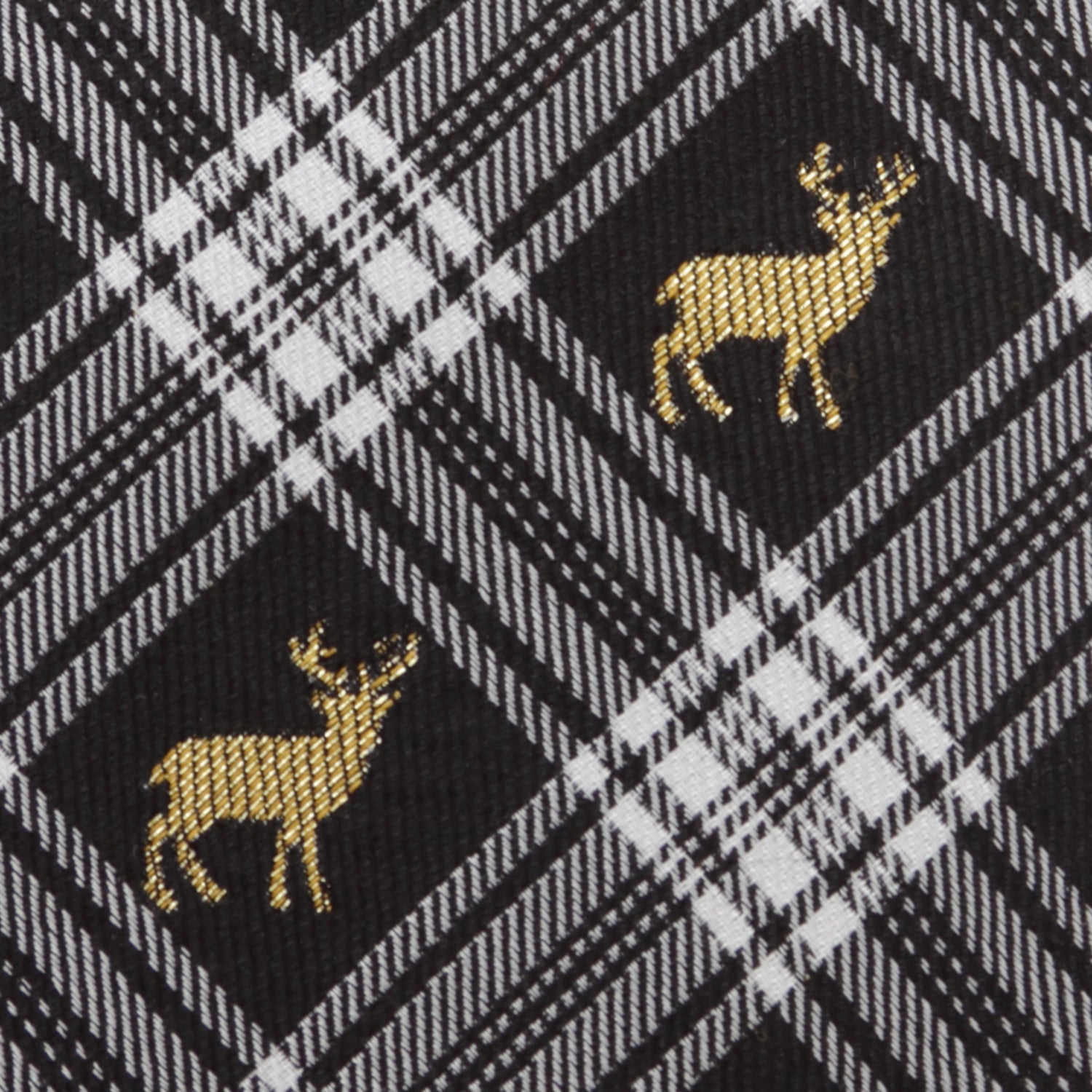 Black Plaid Stag Men&