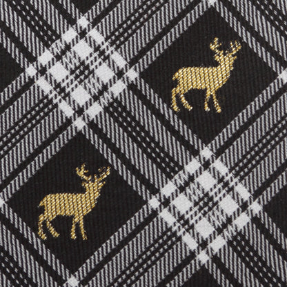 Black Plaid Stag Men&