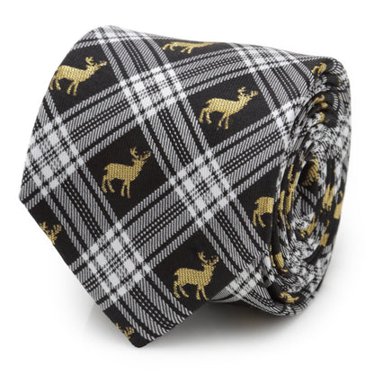 Black Plaid Stag Men&