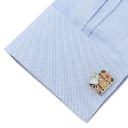Traveler Suitcase Cufflinks by Cufflinks.com