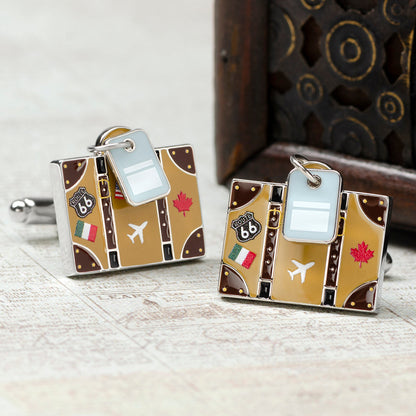 Traveler Suitcase Cufflinks by Cufflinks.com