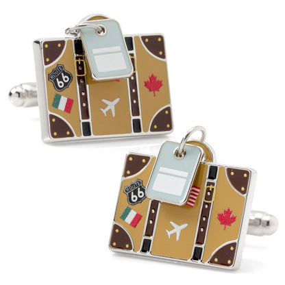 Traveler Suitcase Cufflinks by Cufflinks.com