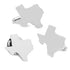 Silver Texas Cufflinks and Lapel Pin Gift Set by Cufflinks.com