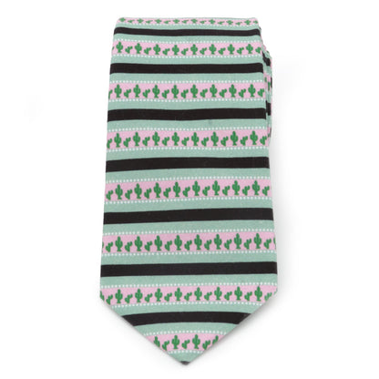 Texas Cactus Stripe Sage Men’s Tie by Cufflinks.com
