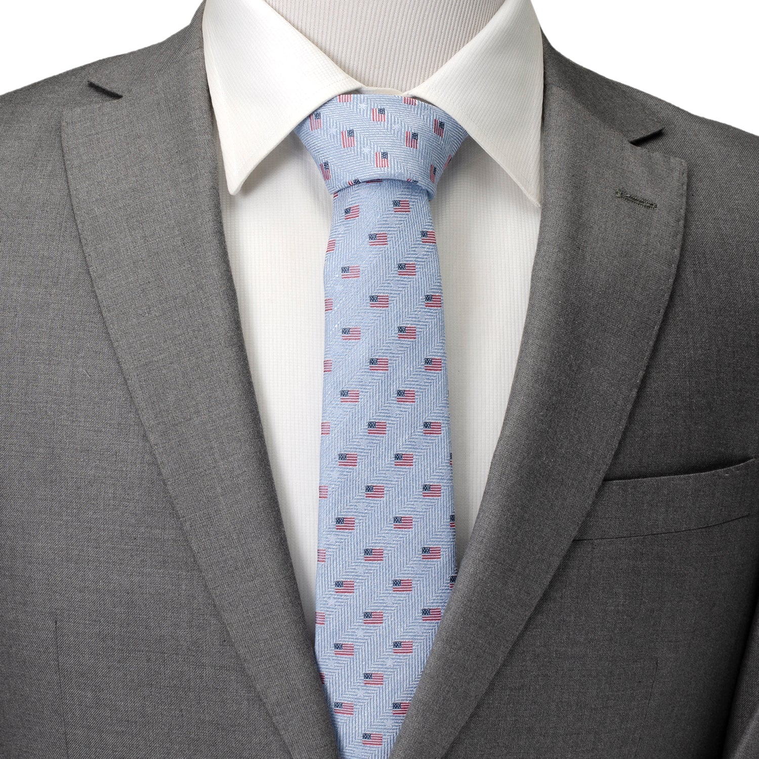 Light Blue American Flag Men&