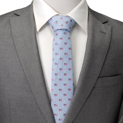 Light Blue American Flag Men&