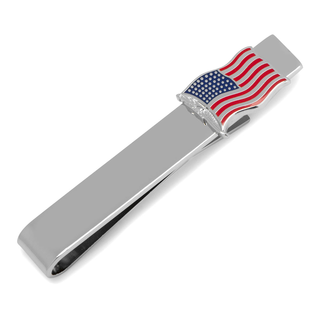 Waving American Flag Tie Bar by Cufflinks.com